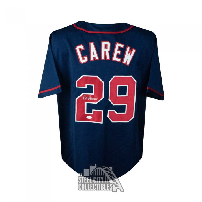 Rod Carew Autographed Los Angeles Custom Baseball Jersey - JSA COA