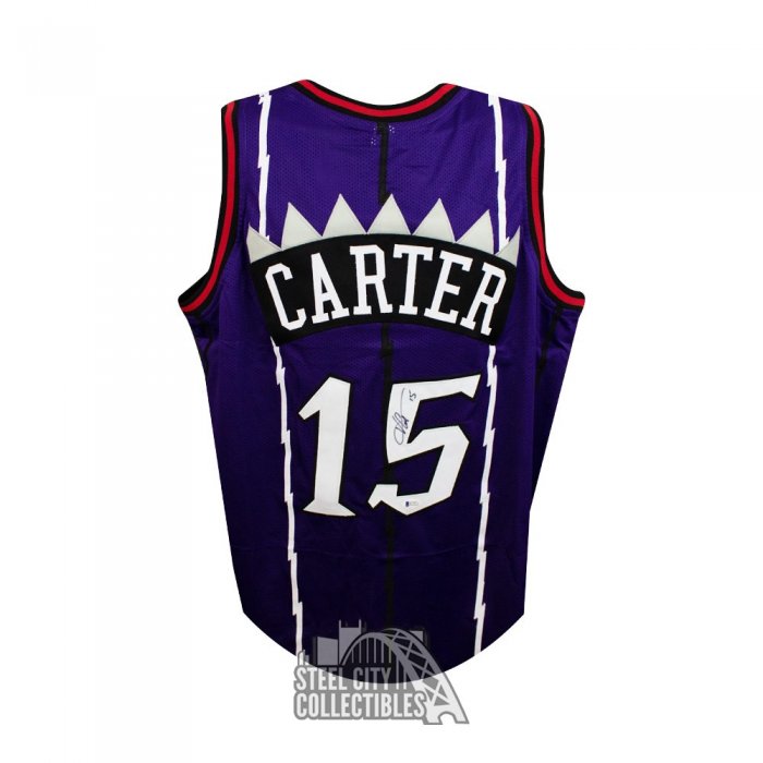 Vince Carter Autographed Toronto Custom Purple Basketball Jersey - BAS ...