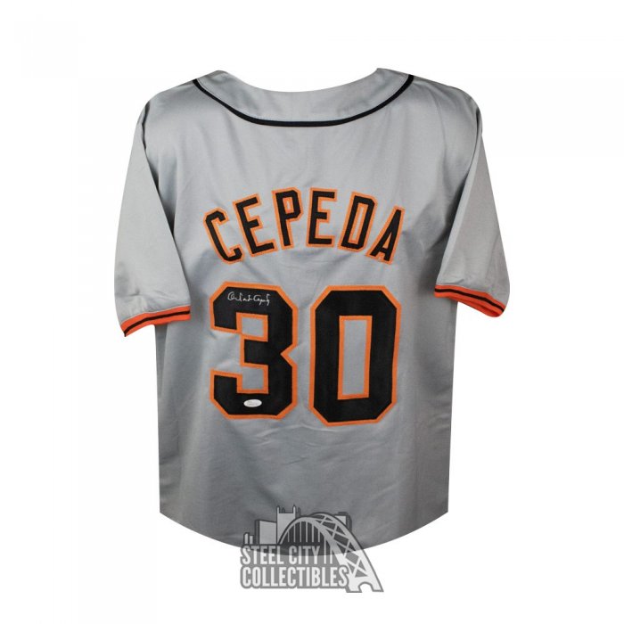 Orlando Cepeda Autographed San Francisco Custom Orange Baseball Jersey -  JSA COA