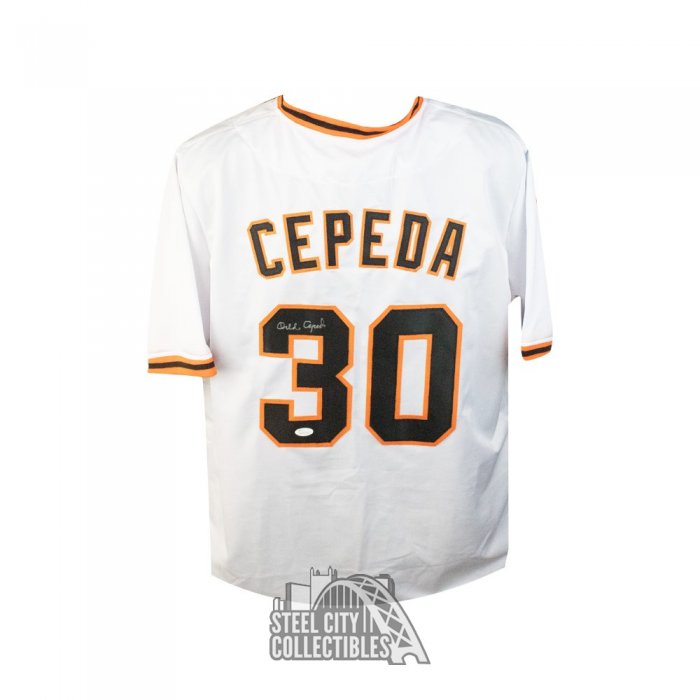 Orlando Cepeda Autographed San Francisco Custom Orange Baseball Jersey -  JSA COA