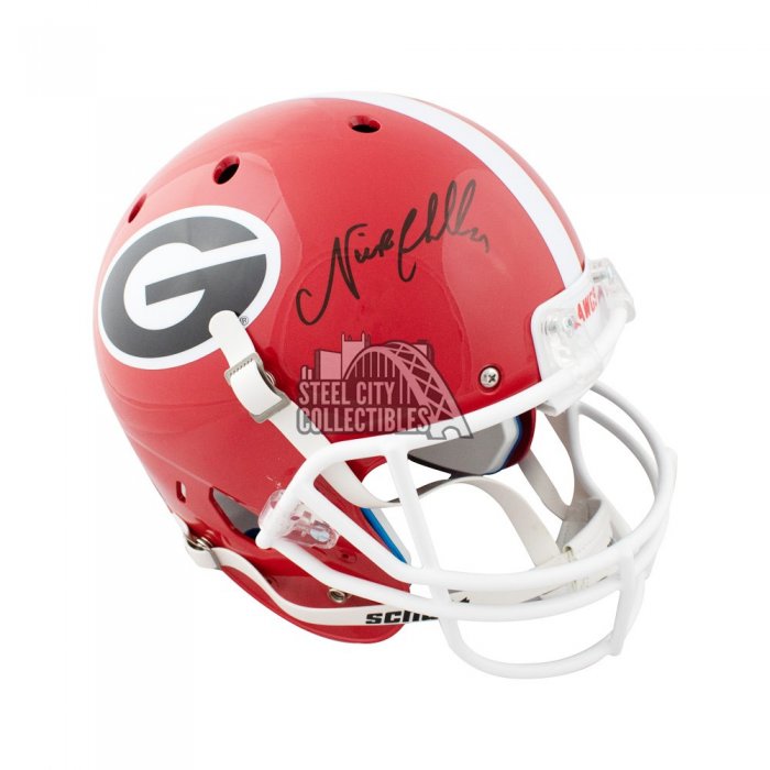 : Nick Chubb/Sony Michel Autographed Georgia Bulldogs F/S AMP  Speed Helmet - Beckett W Auth Black : Collectibles & Fine Art