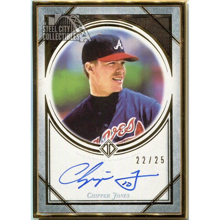 2022 Topps Transcendent Auto CHIPPER JONES Gold Framed AUTOGRAPH