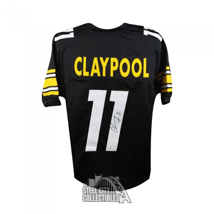 Chase Claypool Signed Black NFL Nike Game Jersey w Mapletron - Beckett W  *Black