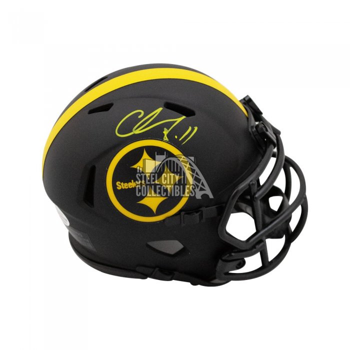 Chase Claypool Signed Steelers Lunar Eclipse Alternate Speed Mini Helmet  (Beckett)