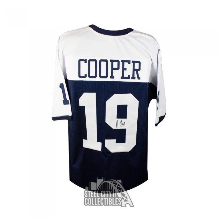 Amari Cooper Autographed Dallas Cowboys Football Thanksgiving Style NFL  Jersey JSA