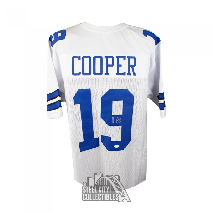 Autographed/Signed AMARI COOPER Dallas Color Rush Football Jersey JSA COA  Auto