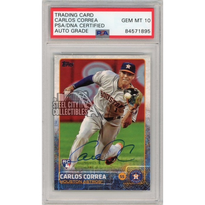 Jumbo 2015 Topps Chrome Carlos Correa autograph arrives as online exclusive  - Beckett News