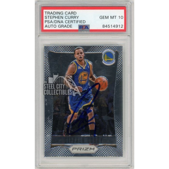 Stephen Curry 2012-13 Panini Prizm Autograph Card #72 - PSA/DNA 10