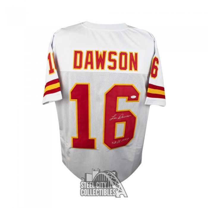 Len Dawson Autographed Signed Kansas City Chiefs Custom White Jersey with  SB IV MVP Inscription - JSA Authentic