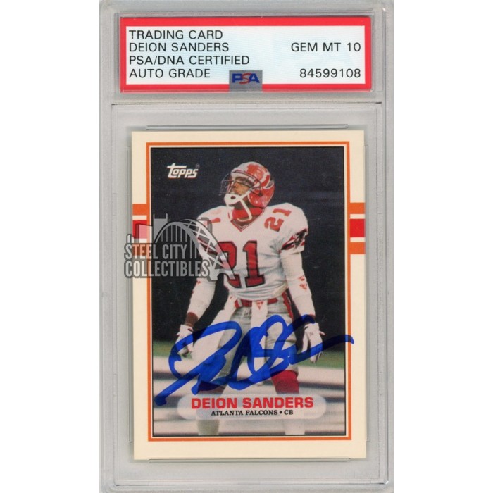 Deion Sanders trading card sells for record price