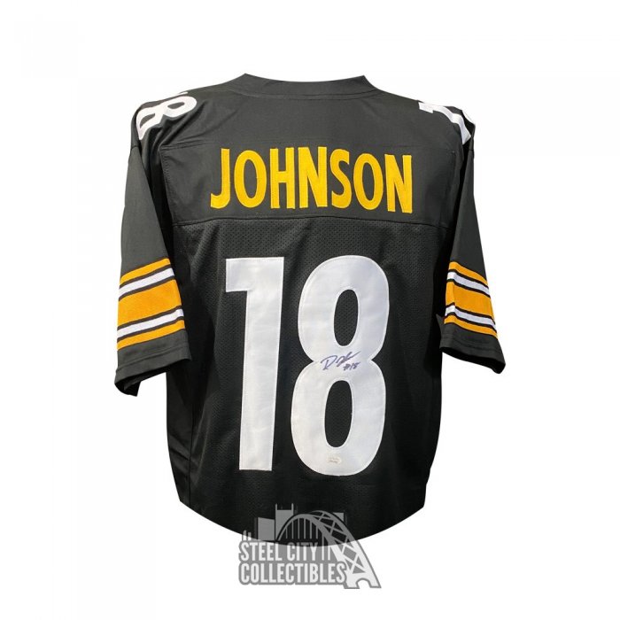 Diontae Johnson Autographed Signed Black Color Rush Pro Style Jersey-Beckett  W Hologram