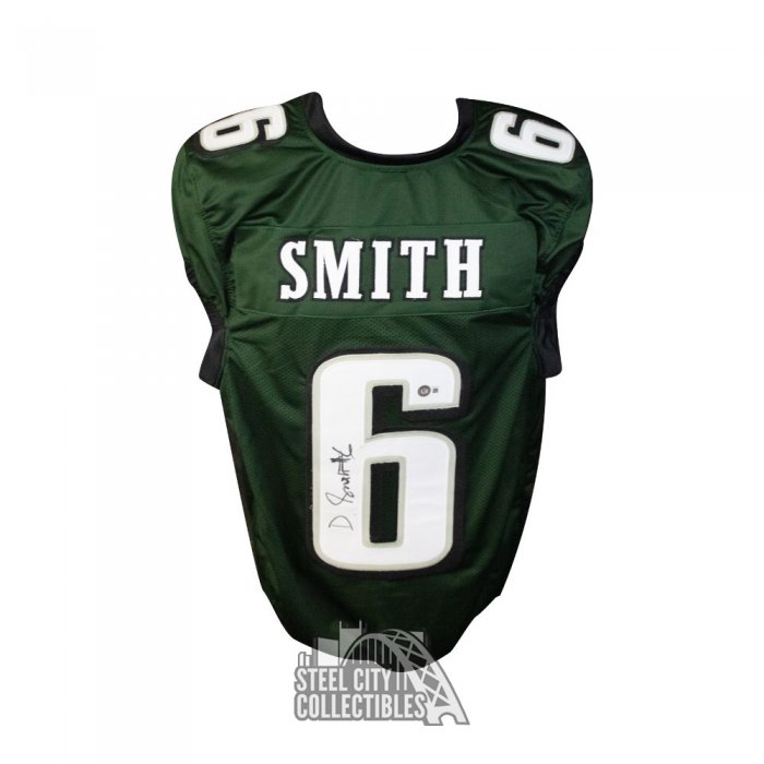 Autographed/Signed Devonta Smith Philadelphia Black Football Jersey Beckett  BAS COA at 's Sports Collectibles Store