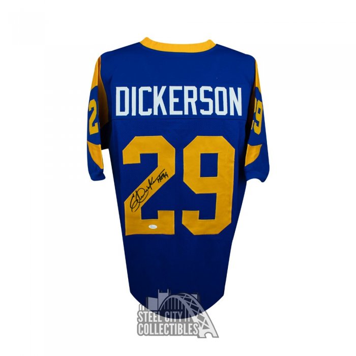 Los Angeles Rams Eric Dickerson Signed Blue & Gold Throwback