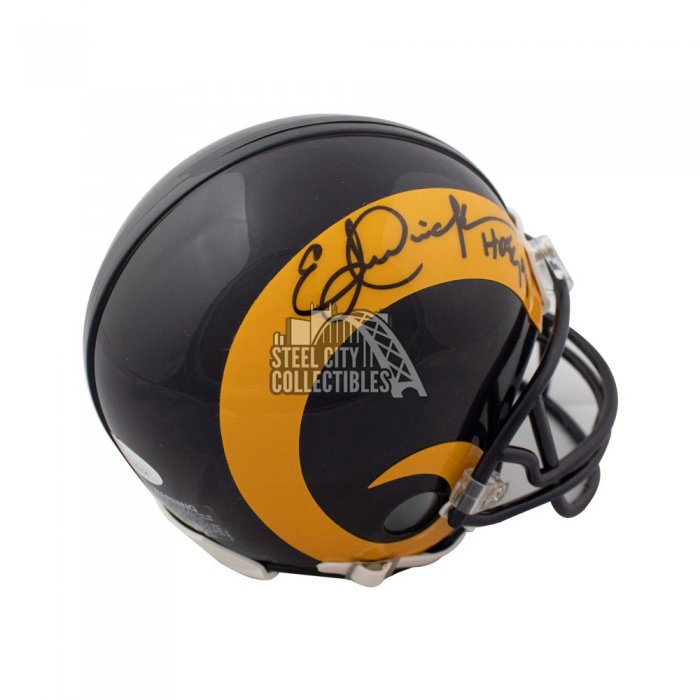 Marshall Faulk Autographed/Signed Los Angeles Rams Mini Helmet BAS 31305 –  Denver Autographs