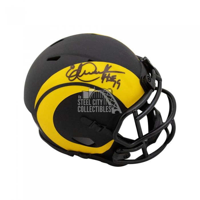 Eric Dickerson Autographed Rams AMP Full-Size Football Helmet JSA