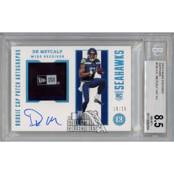 DK online Metcalf Encased Autograph Rookie Card