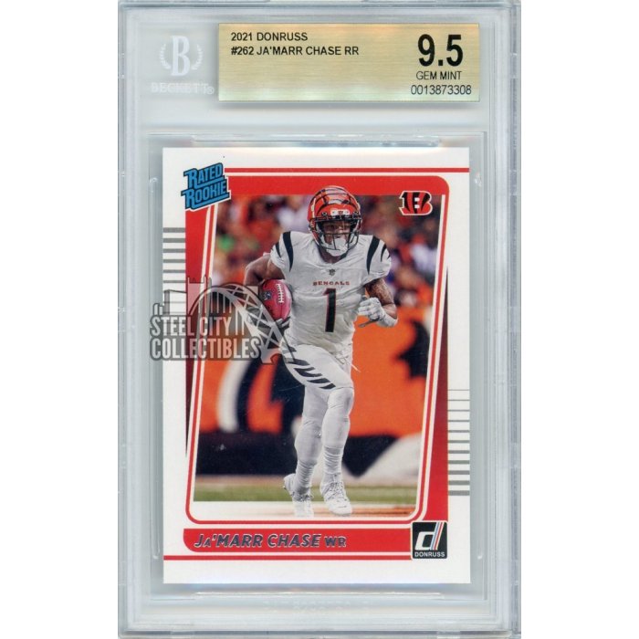 BGS 9.5 Ja'Marr Chase 2021 Leaf HYPE! #52 Rookie Card Orange Masterpie —  Rookie Cards