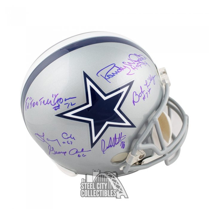 Lot Detail - Dallas Cowboys Greats Signed Full Size Helmet with 31