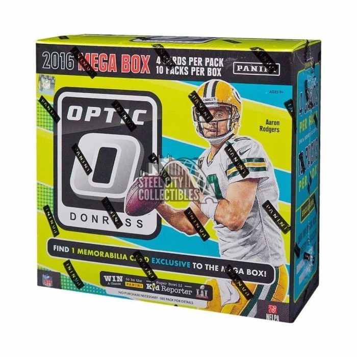 2016 Panini Donruss Optic Football 3-Mega Box Random Division Group ...