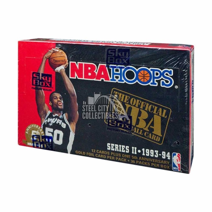 1993-94 Skybox NBA Hoops Series 2 Basketball Hobby Box | Steel