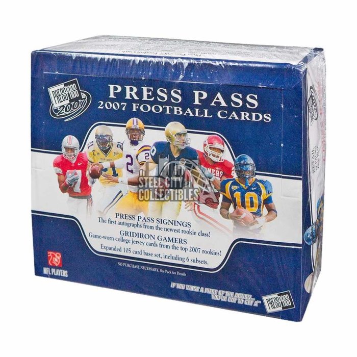 Football - Game Used - Press Pass Collectibles