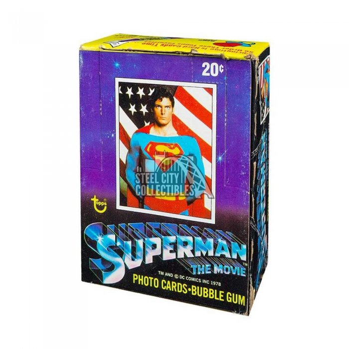 1978 Topps Superman The Movie Trading Card Box 