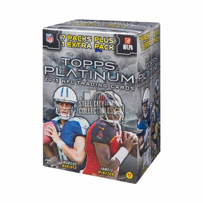 2015 Topps Platinum Football 8ct Blaster Box | Steel City Collectibles