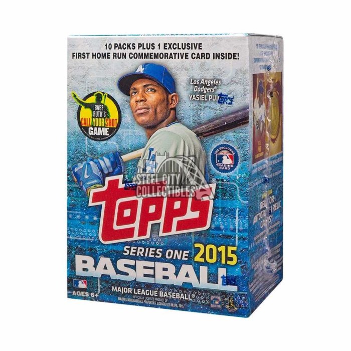 2015 Topps Series 1 Baseball 10ct Blaster Box | Steel City Collectibles