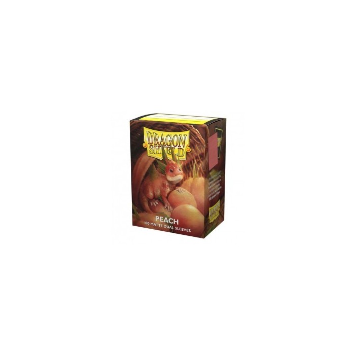 63x88 Peach Piip Dual Matte Sleeves - Dragon Shield - Box 100