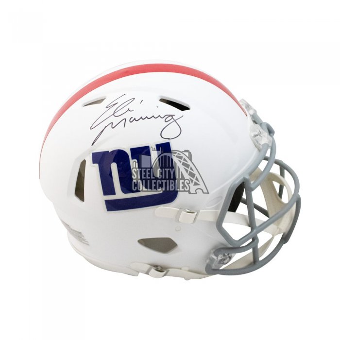 Eli Manning Inscriptions Autographed Giants Camo Replica Full-Size Football  Helmet - Fanatics