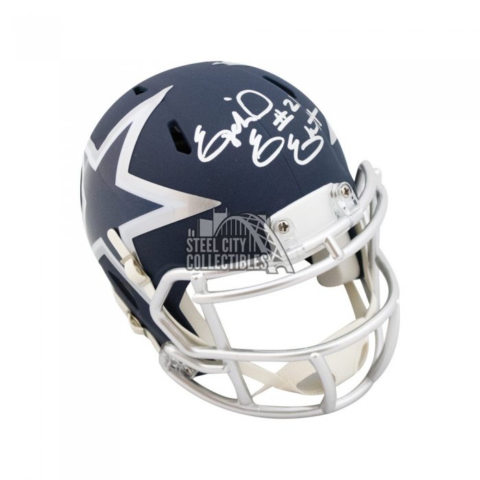 Ezekiel Elliott Dallas Cowboys Signed Autographed Mini Helmet COA –