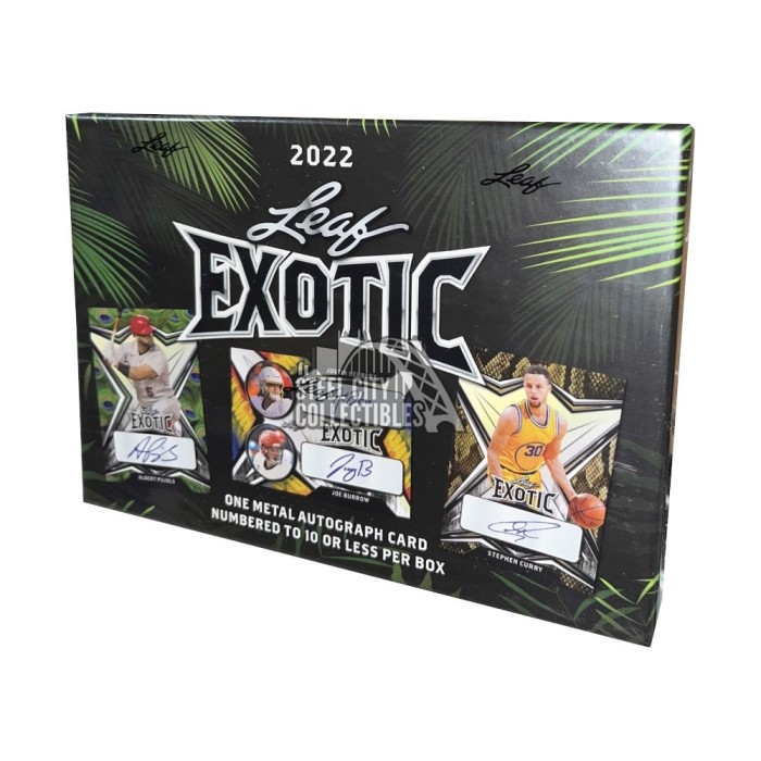 2022 Leaf Exotic MultiSport Edition Box Steel City Collectibles