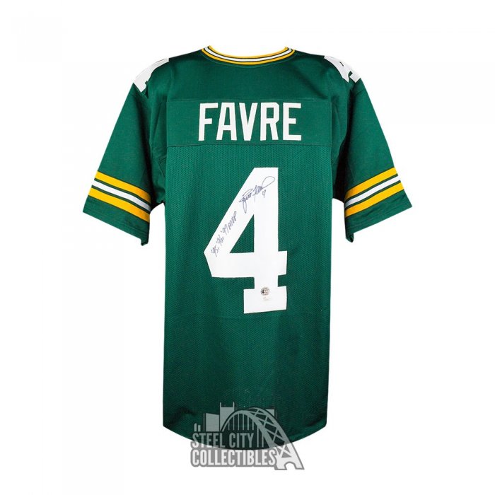 Brett Favre Green Bay Signed Autograph Custom Jersey White Brett Favre  Certified