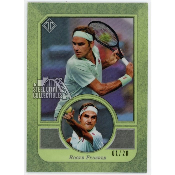 Roger Federer 2020 Topps Transcendent Tennis VIP Card #3 01/20 | Steel ...