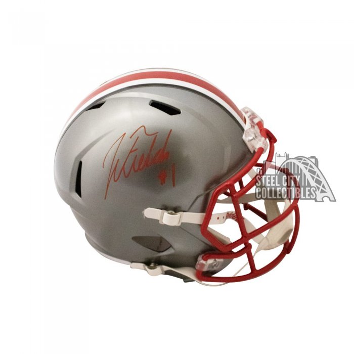 Eddie George Autographed Tennessee Titans Flash Replica Full-Size Football  Helmet - BAS COA