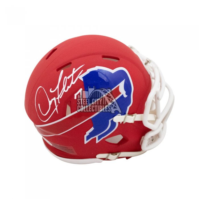 Doug Flutie Autographed Buffalo Bills Flash Mini Football Helmet - BAS  (White Ink)