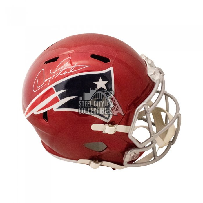 Doug Flutie Autographed New England Patriots Flash Replica Full-Size  Football Helmet - BAS (White Ink)