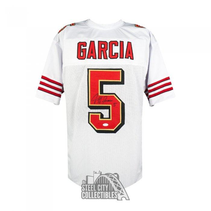 Jeff Garcia Autographed San Francisco White Custom Football Jersey - BAS