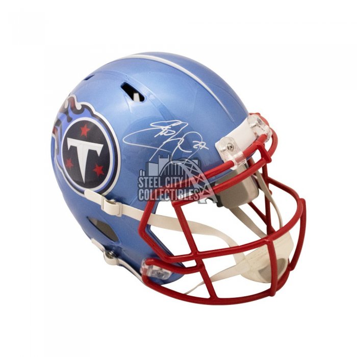 Shop Eddie George Tennessee Titans Signed Flash Blue Full Size