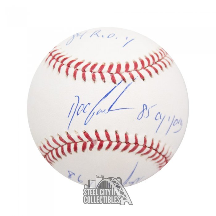 Dwight Gooden 84 ROY, 85 CY, 86 WS Champs Autographed New York Mets