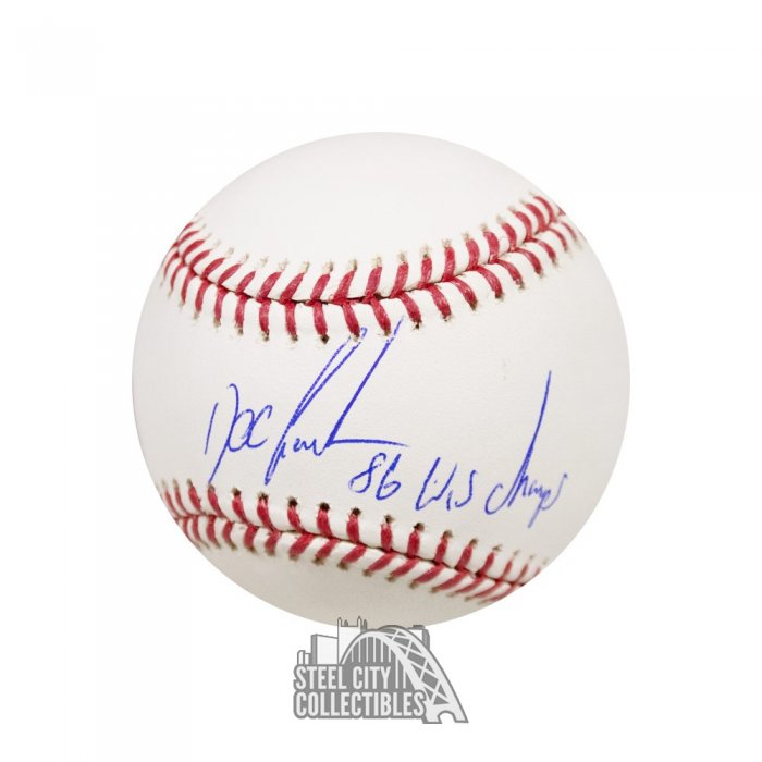 Dwight Gooden 4 Inscriptions Autographed New York Mets 16x20 Photo - BAS COA