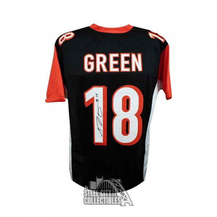 AJ Green Signed Cincinnati Pro Black Football Jersey (JSA) — RSA