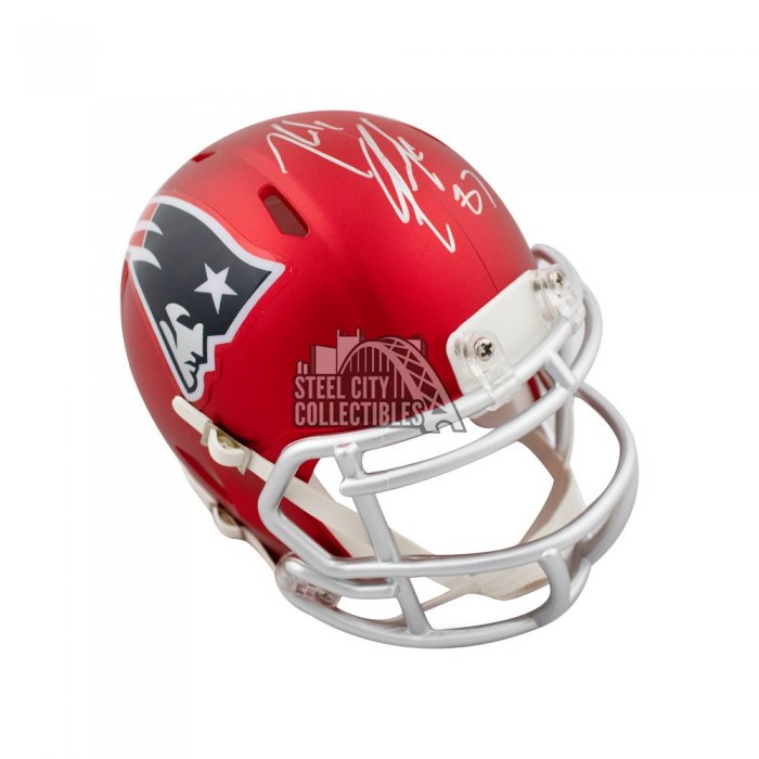 Rob Gronkowski Autographed Buccaneers Camo Mini Football Helmet - BAS COA