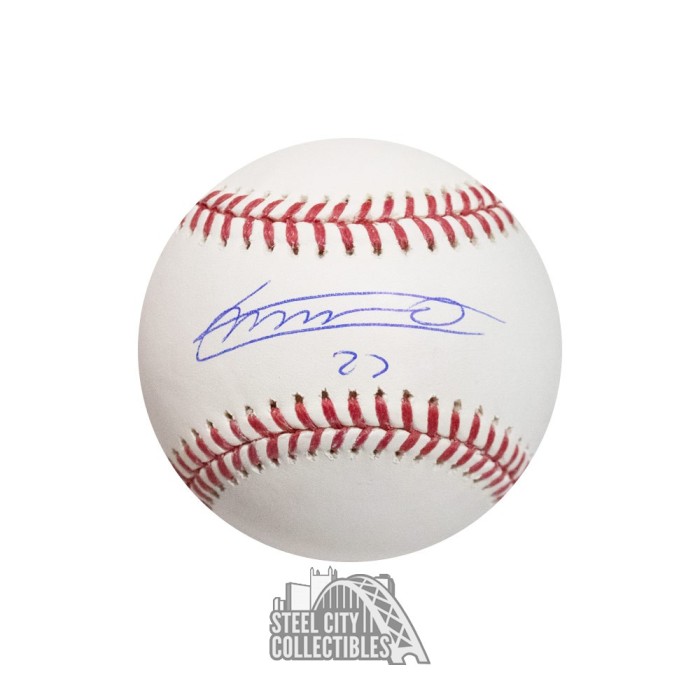 Vladimir Guerrero Jr Autographed MLB Signed Black Baseball JSA COA Wit