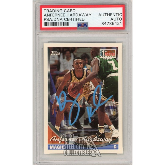 Anfernee Hardaway 1993-94 Topps Autograph Rookie Card #334 PSA/DNA ...