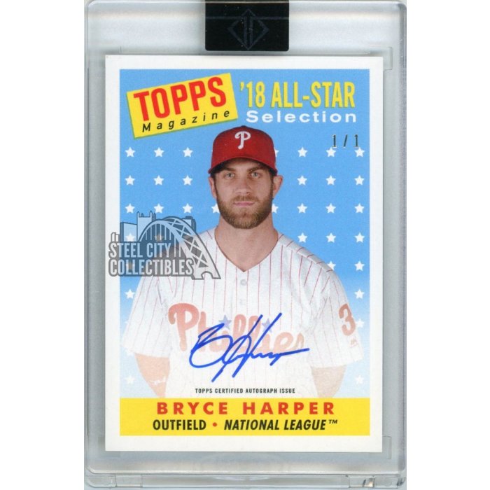 Autographed Bryce Harper MLB Trading Cards, Autographed Trading