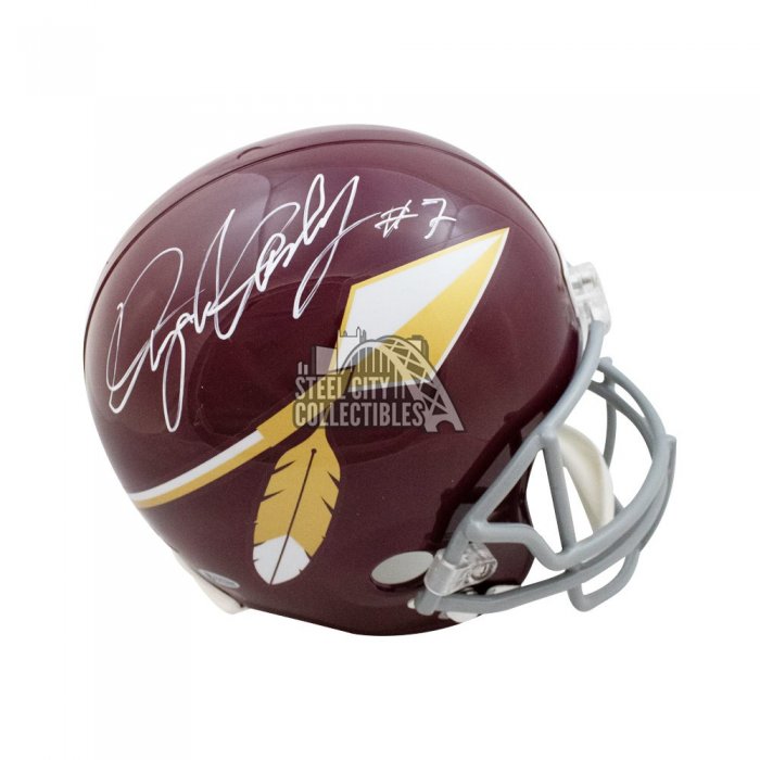 Dwayne Haskins Washington Redskins Autographed Black Schutt Replica Helmet  - JSA Authentic