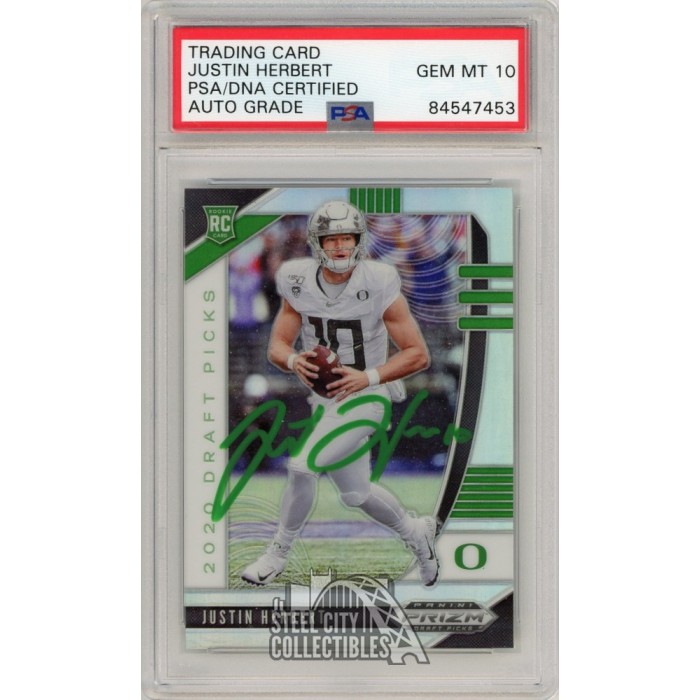 : 2021 Panini Prizm Draft Picks Prizms Silver #20 Justin Herbert  Oregon Ducks Football Trading Card : Collectibles & Fine Art