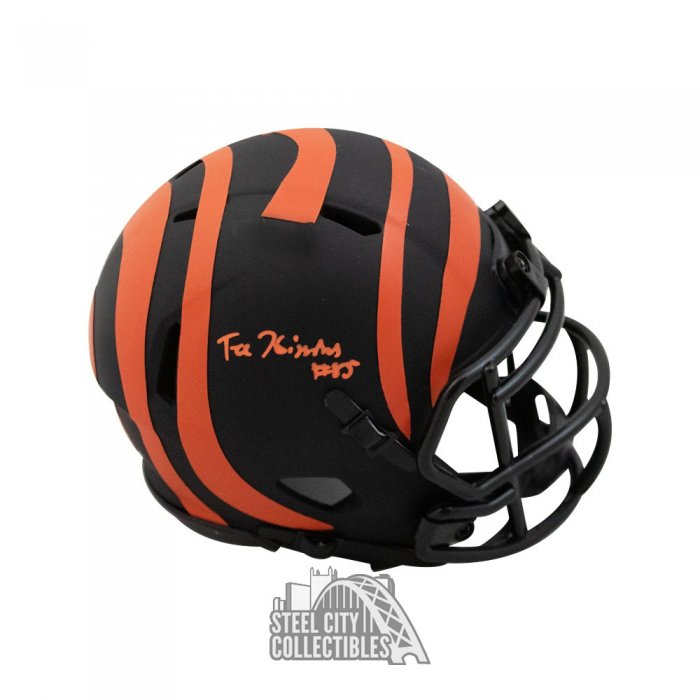 Tee Higgins Signed Cincinatti Bengals Speed Mini Replica Football Helm — RSA