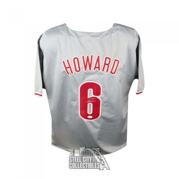 Ryan Howard Signed Philadelphia Phillies Throwback Jersey (JSA COA